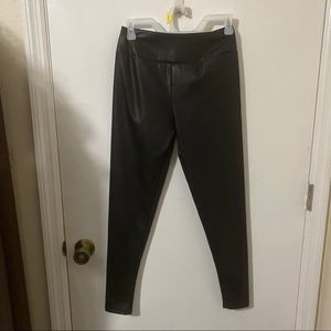 Charlotte Russe Black Faux Leather Leggings size S